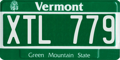 VT license plate XTL779