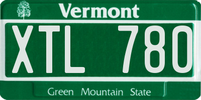 VT license plate XTL780