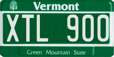 VT license plate XTL900