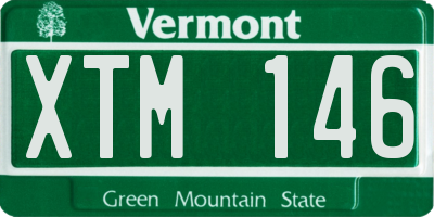 VT license plate XTM146