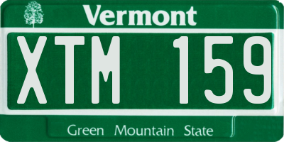 VT license plate XTM159