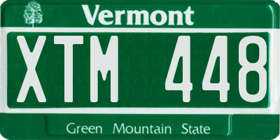 VT license plate XTM448