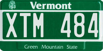VT license plate XTM484