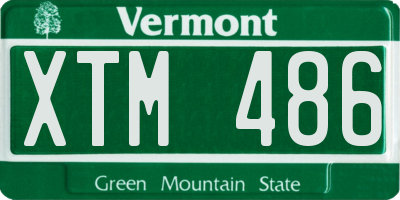 VT license plate XTM486