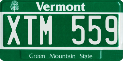 VT license plate XTM559