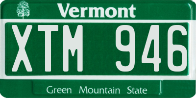 VT license plate XTM946