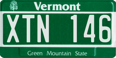 VT license plate XTN146