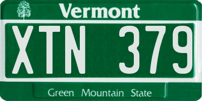 VT license plate XTN379