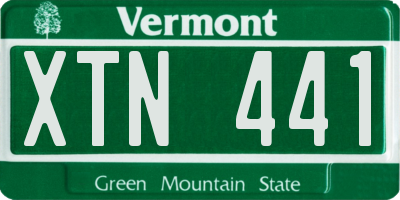 VT license plate XTN441
