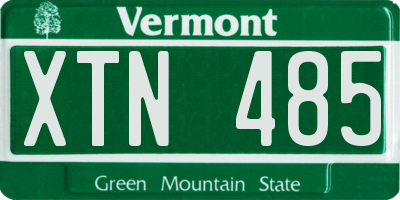 VT license plate XTN485