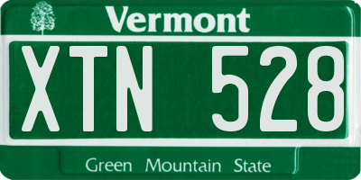 VT license plate XTN528