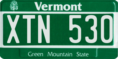 VT license plate XTN530