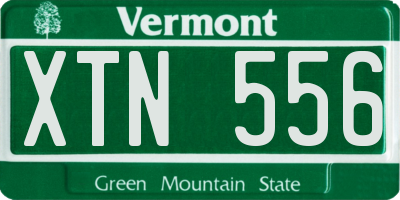 VT license plate XTN556