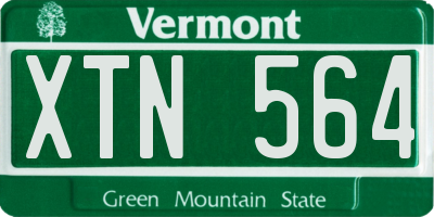 VT license plate XTN564