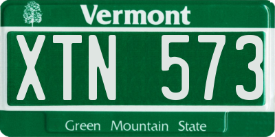 VT license plate XTN573