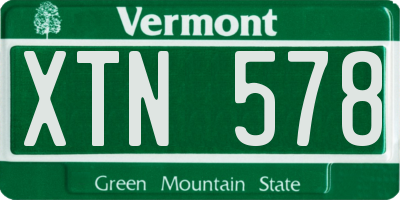 VT license plate XTN578