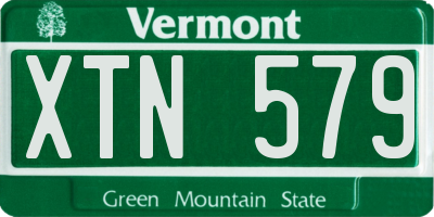 VT license plate XTN579