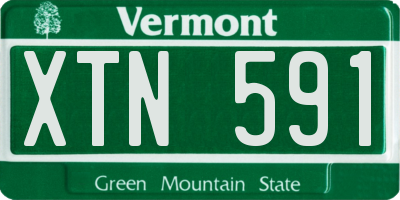 VT license plate XTN591