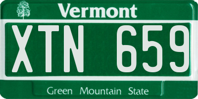 VT license plate XTN659