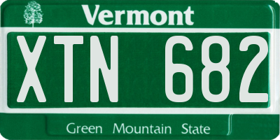 VT license plate XTN682