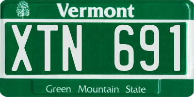 VT license plate XTN691