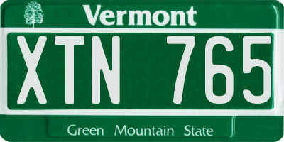 VT license plate XTN765