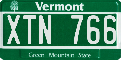 VT license plate XTN766