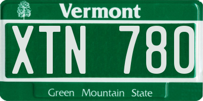 VT license plate XTN780
