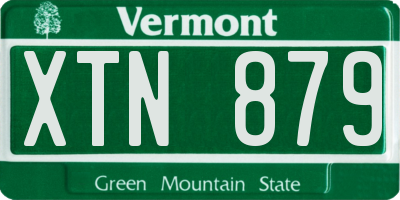 VT license plate XTN879