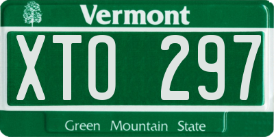 VT license plate XTO297