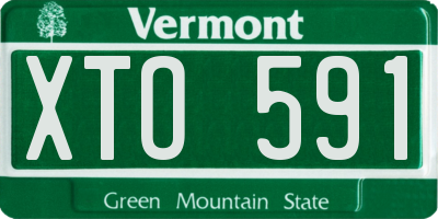 VT license plate XTO591