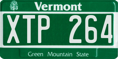 VT license plate XTP264