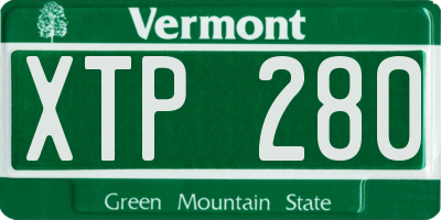VT license plate XTP280