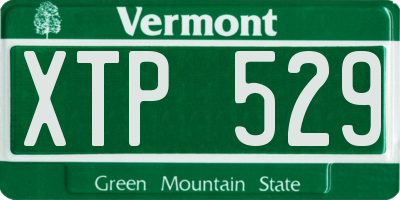 VT license plate XTP529