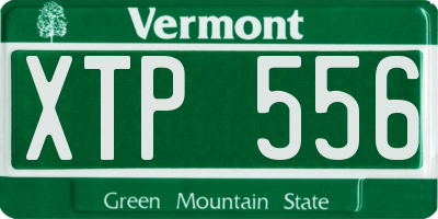 VT license plate XTP556