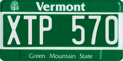 VT license plate XTP570