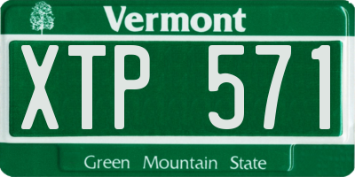 VT license plate XTP571