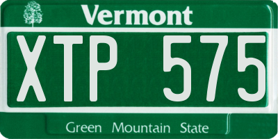 VT license plate XTP575