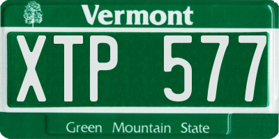 VT license plate XTP577