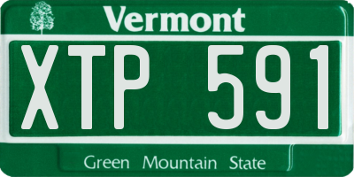 VT license plate XTP591