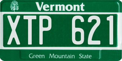 VT license plate XTP621