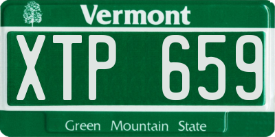 VT license plate XTP659
