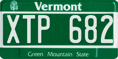 VT license plate XTP682