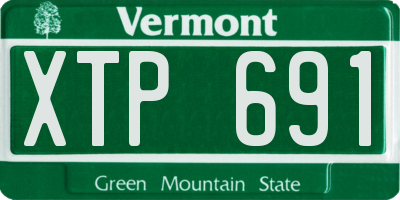 VT license plate XTP691