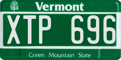 VT license plate XTP696