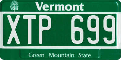 VT license plate XTP699