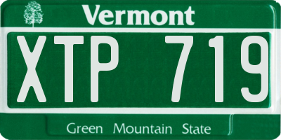 VT license plate XTP719