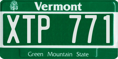 VT license plate XTP771