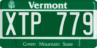 VT license plate XTP779