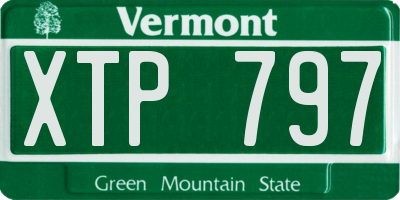 VT license plate XTP797